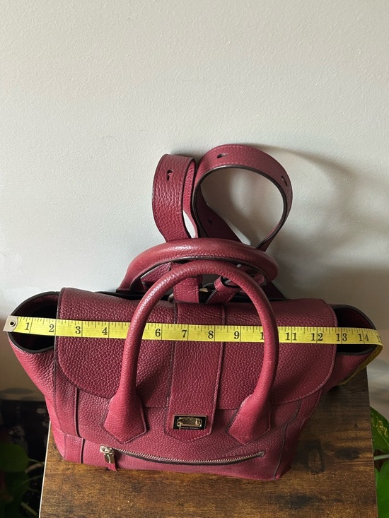Henri Bendel Rivington Burgundy Leather Convertible Backpack / Purse - Picture 6 of 11
